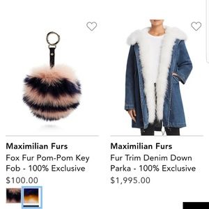 Jackets & Coats | Customs Made Fox Fur Hooded Denim Jacket | Poshmark